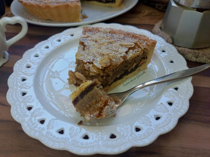 Crostata frangipane al caffè