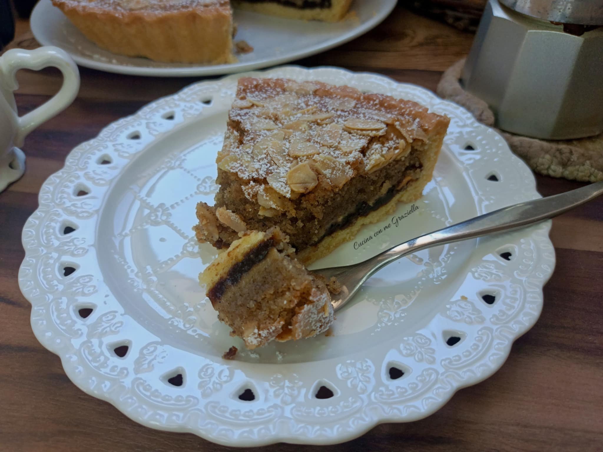 Crostata frangipane al caffè