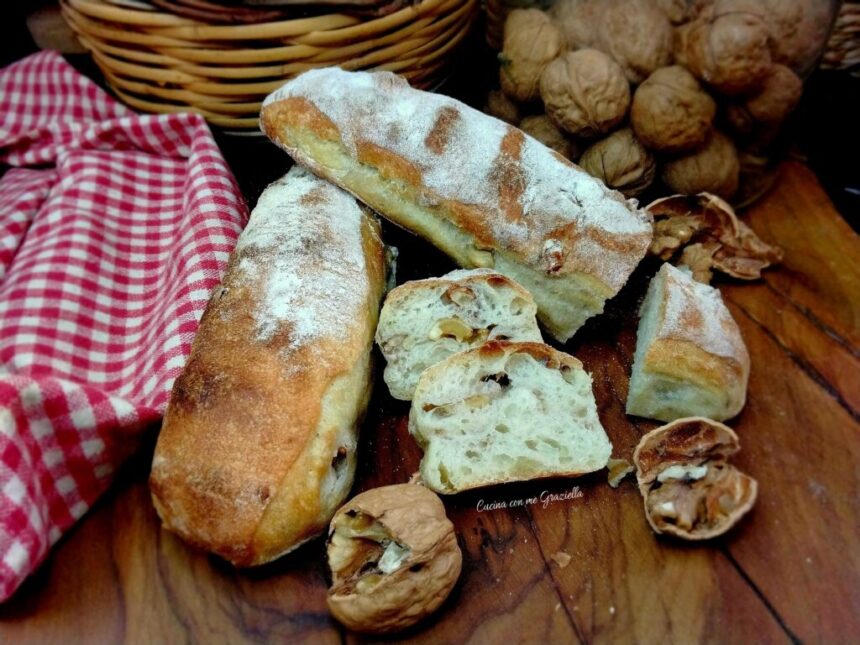 Filoncini di pane alle noci