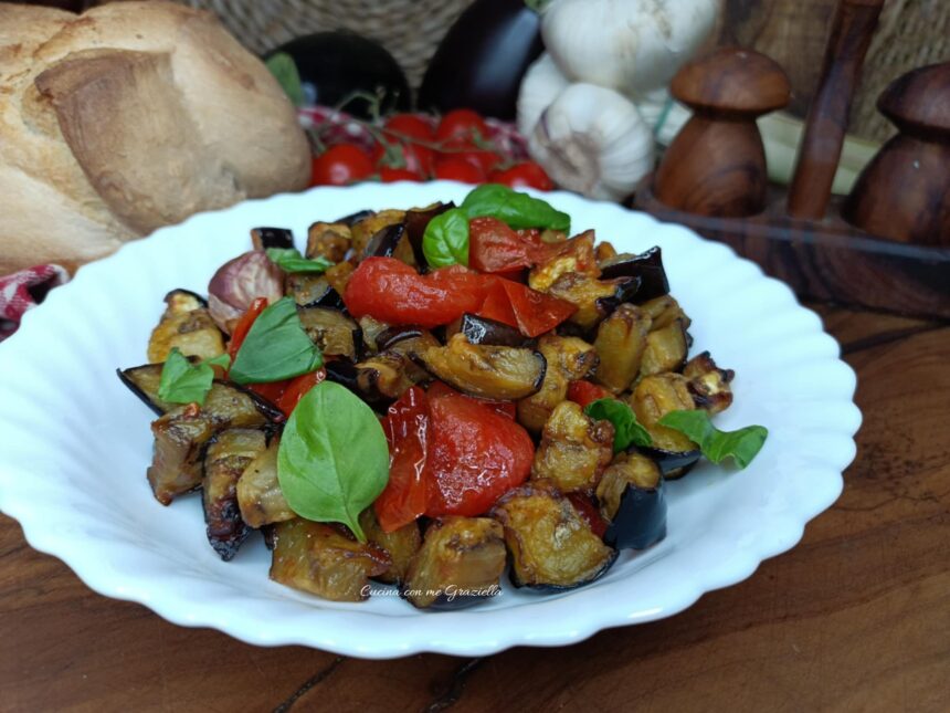 Melanzane a Funghetto in friggitrice ad aria