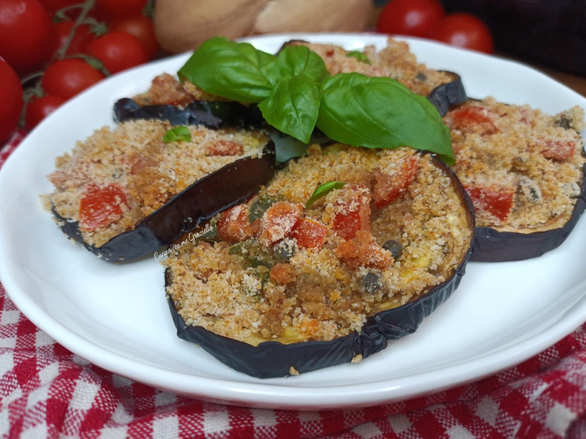 Melanzane gratinate in friggitrice ad aria