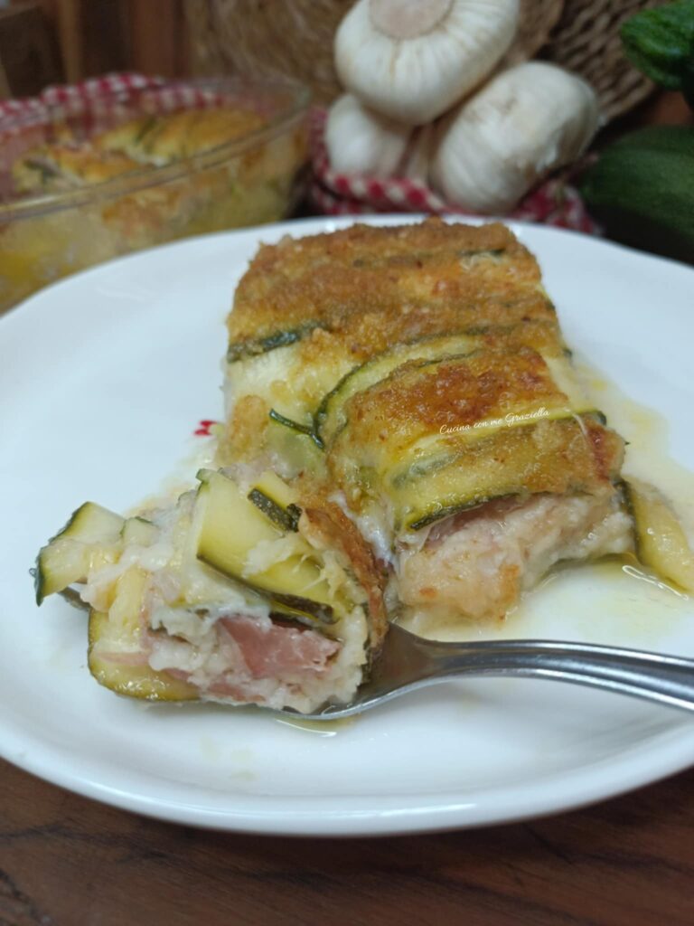 Parmigiana Bianca di Zucchine in Friggitrice ad Aria Parmigiana Bianca di Zucchine in Friggitrice ad Aria