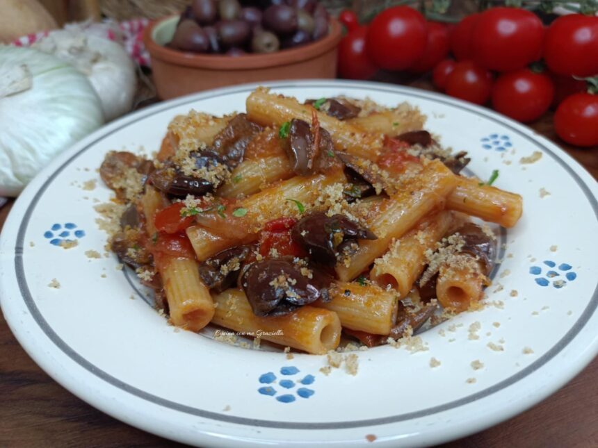 Pasta con le olive alla pugliese