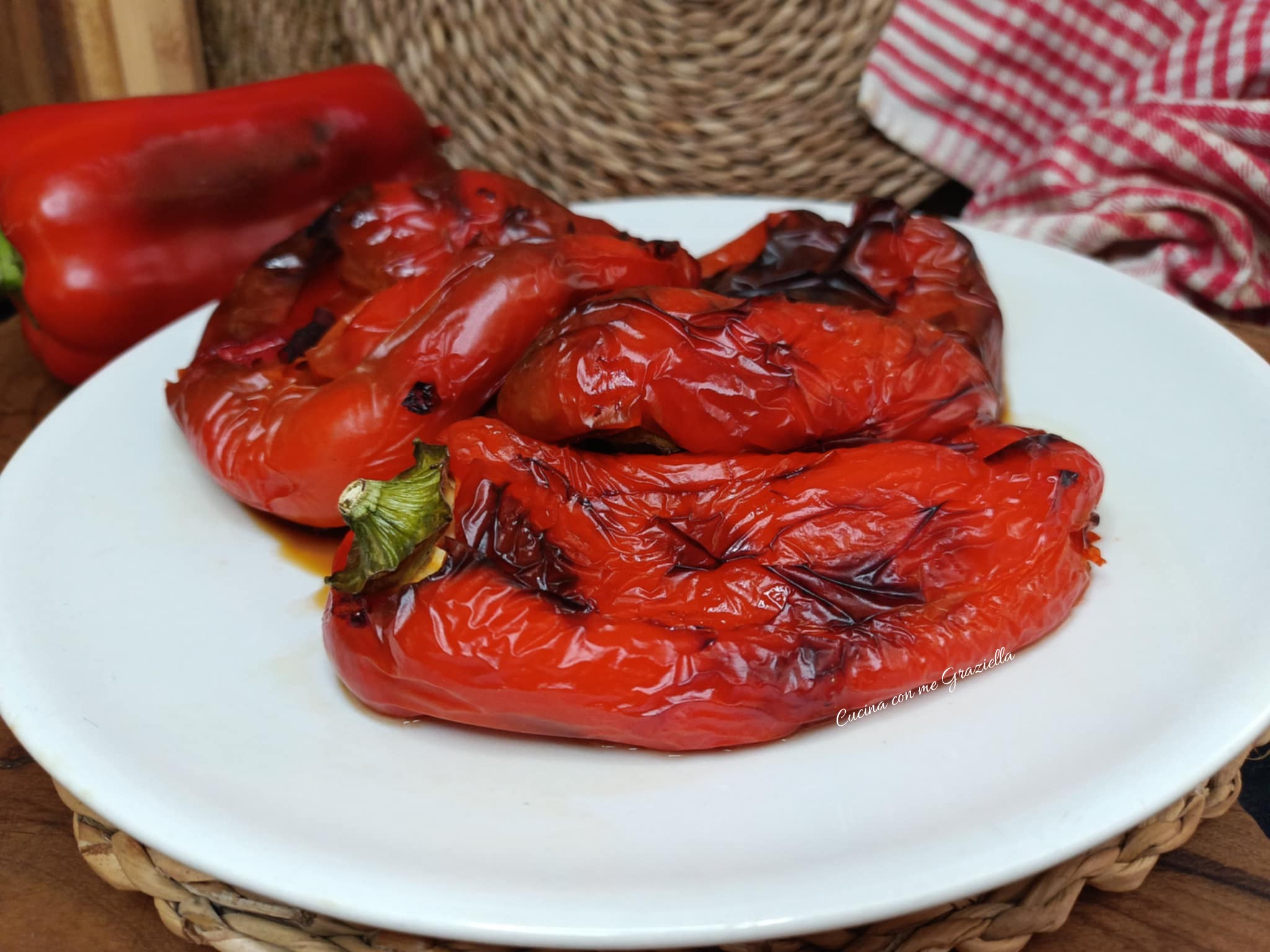 Peperoni arrostiti in friggitrice ad aria