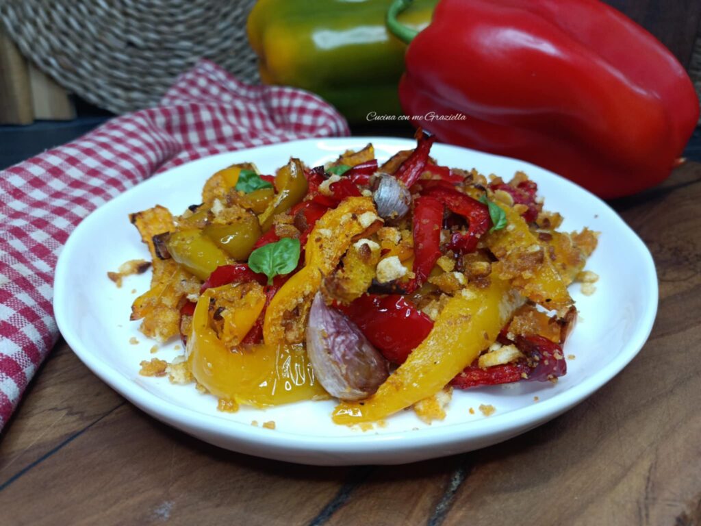 Peperoni gratinati in friggitrice ad aria 