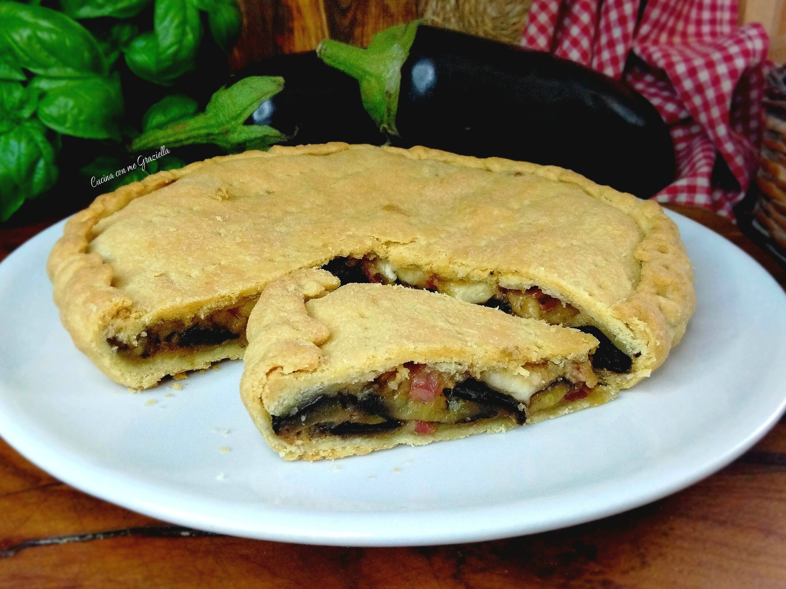 Pizza rustica di melanzane