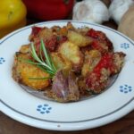Peperoni e patate gratinate in friggitrice