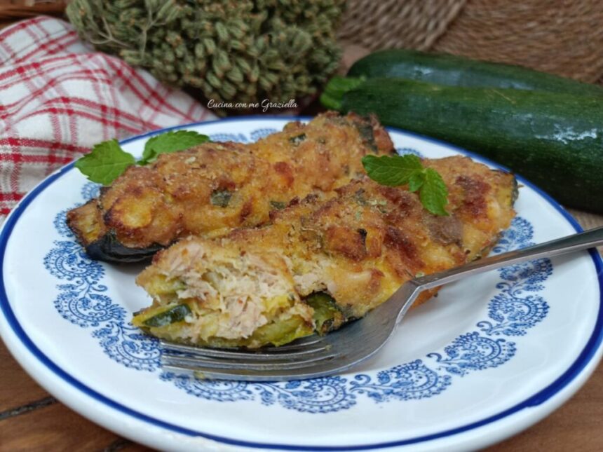 Zucchine ripiene di tonno
