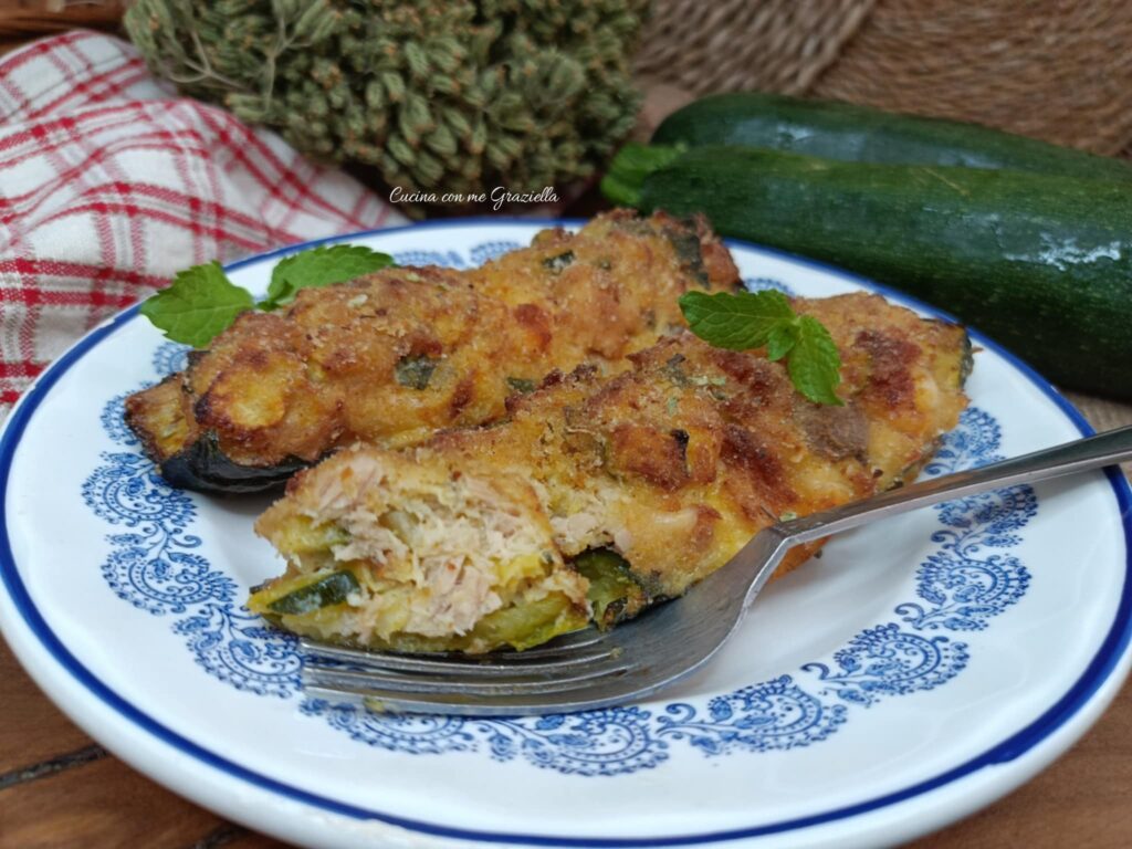 Zucchine ripiene di tonno