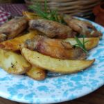Alette di pollo con le patate