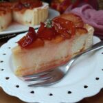 Crostata di ricotta mandorle e pesche