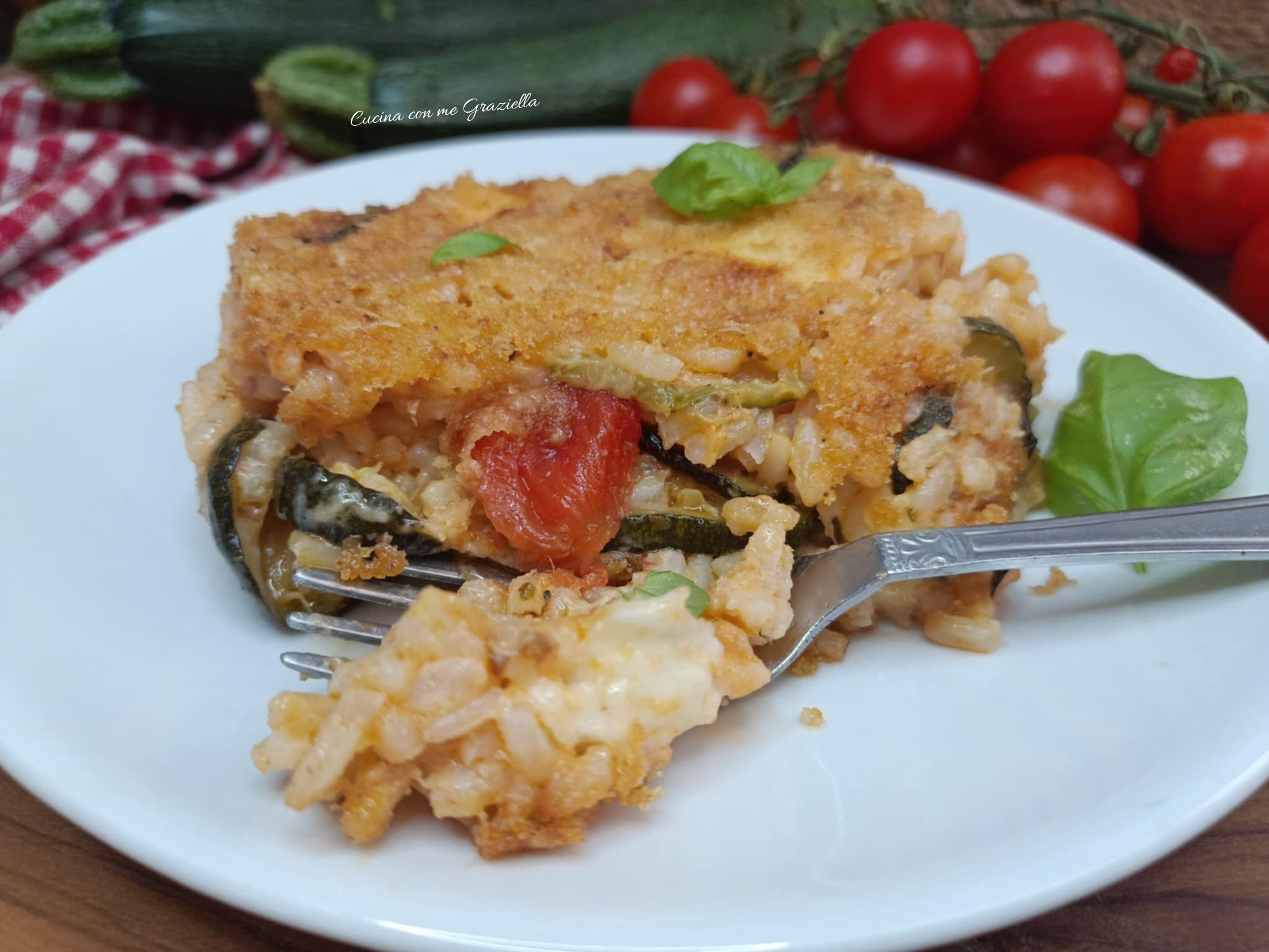 Timballo di riso e zucchine 