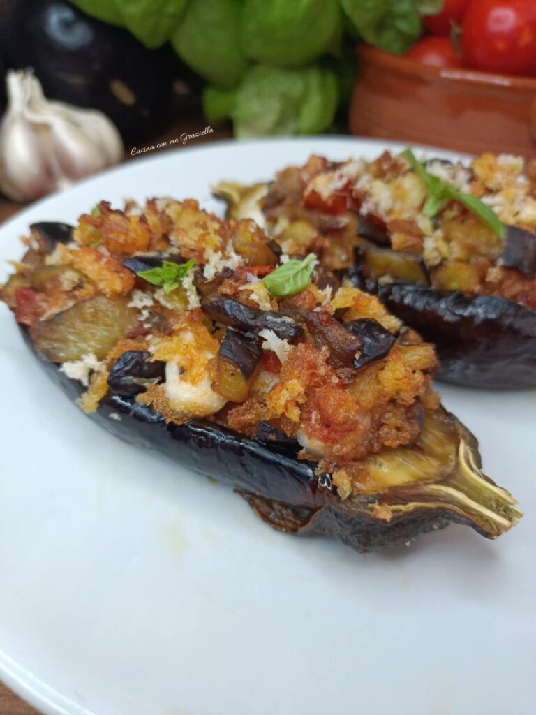 Melanzane ripiene alla contadina Melanzane ripiene alla contadina