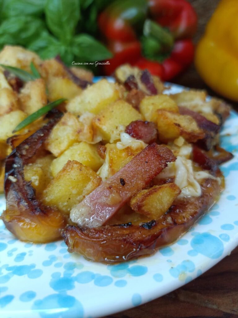 Peperoni ripieni di patate e speck 