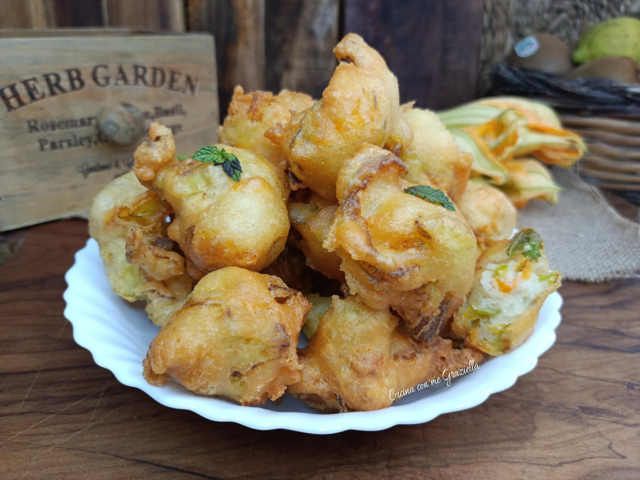 Frittelle di fiori di zucca