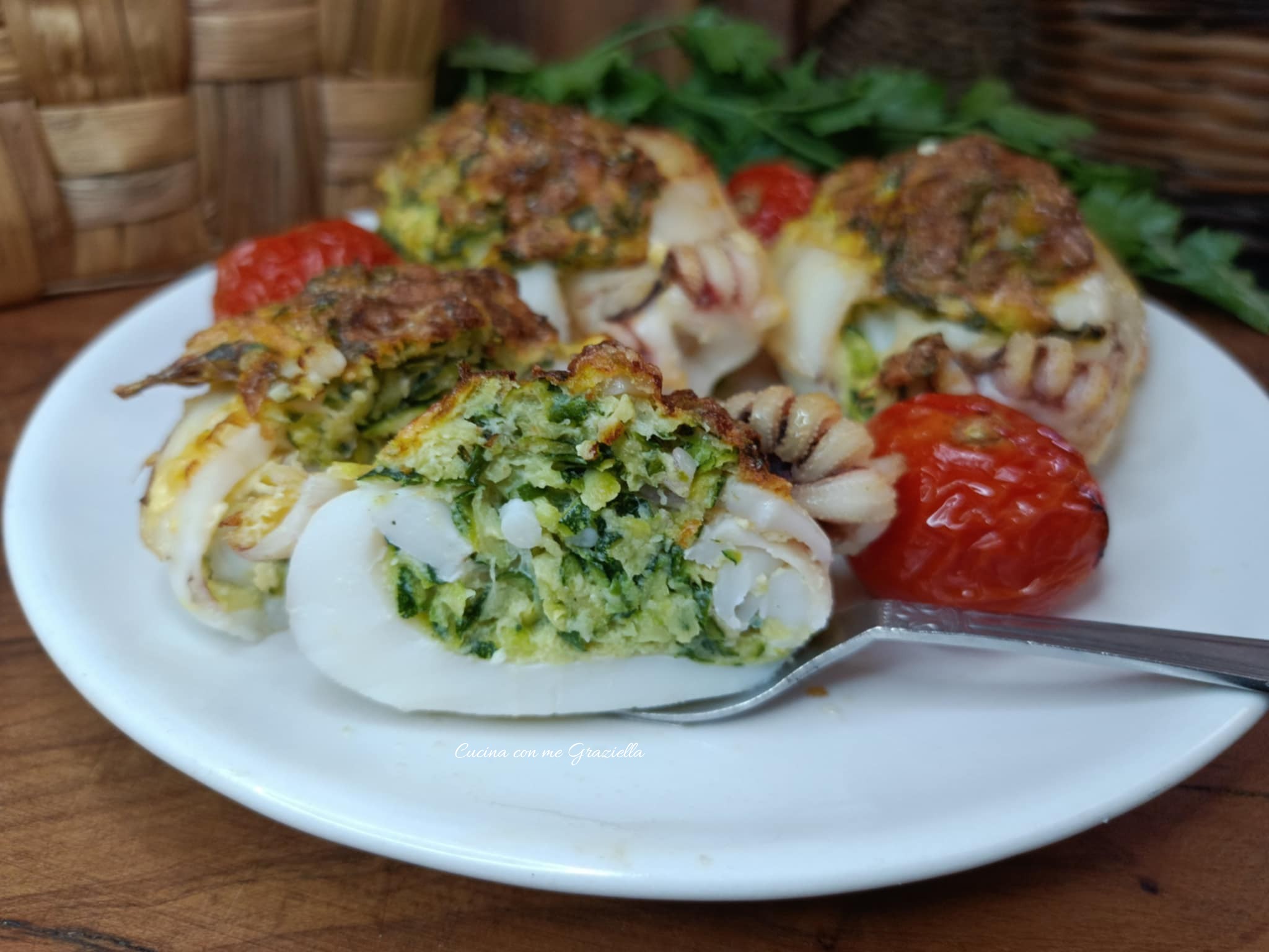 Seppie ripiene di zucchine