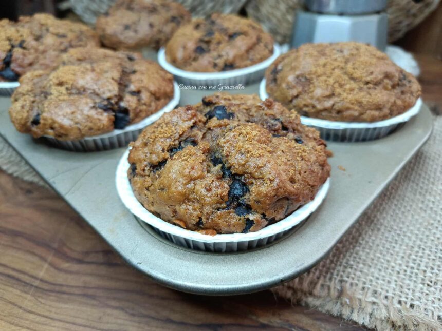 Muffin caffè e cioccolato