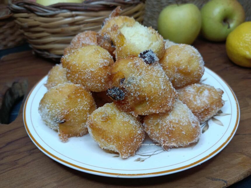 Frittelle mele e ricotta