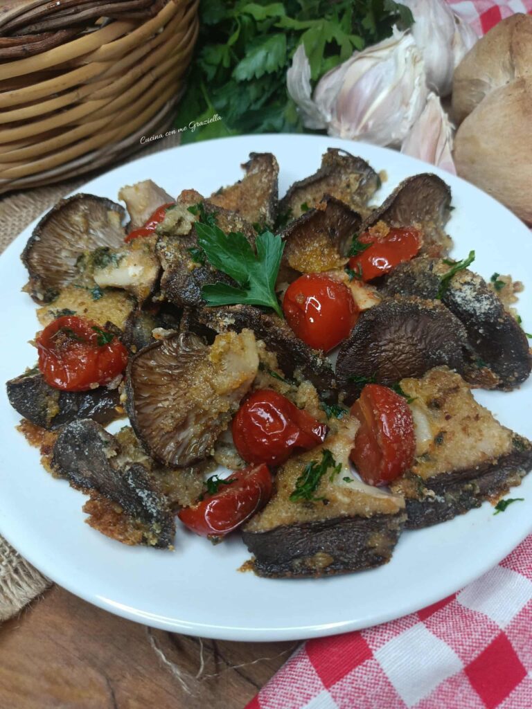 Funghi gratinati