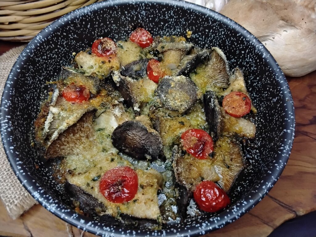 Funghi gratinati