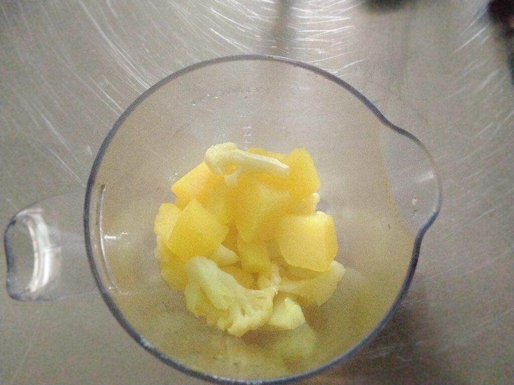 patate e cavolfiore cotti