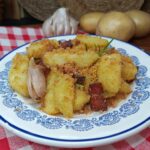 Patate sabbiose con parmigiano e pancetta