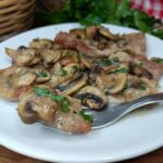 Scaloppine ai funghi in friggitrice ad aria