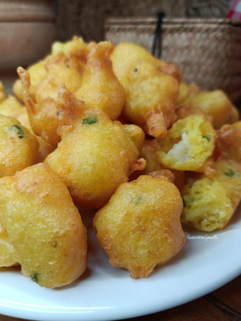 Frittelle di baccalà senza lievitazione