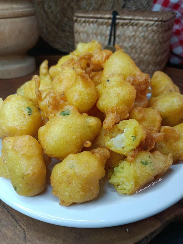 Frittelle di baccalà senza lievitazione