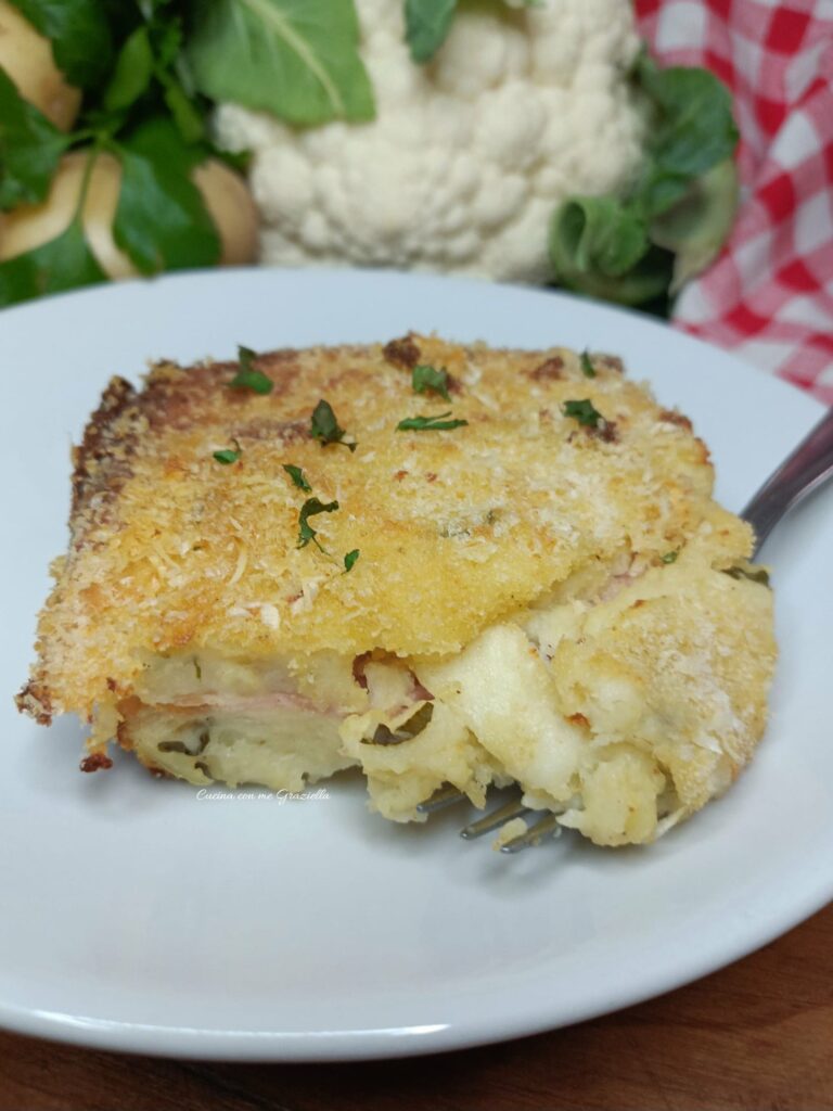 Pizza di patate e cavolfiore