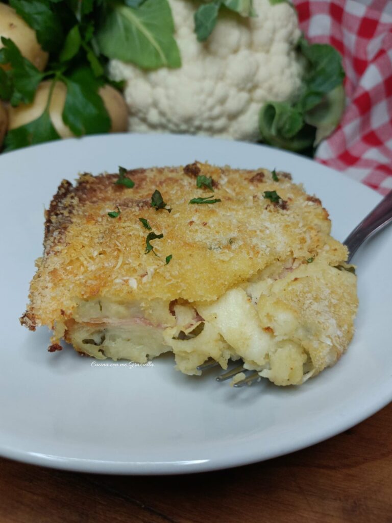 Pizza di patate e cavolfiore