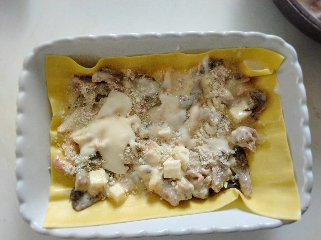 lasagne condite in pirofila