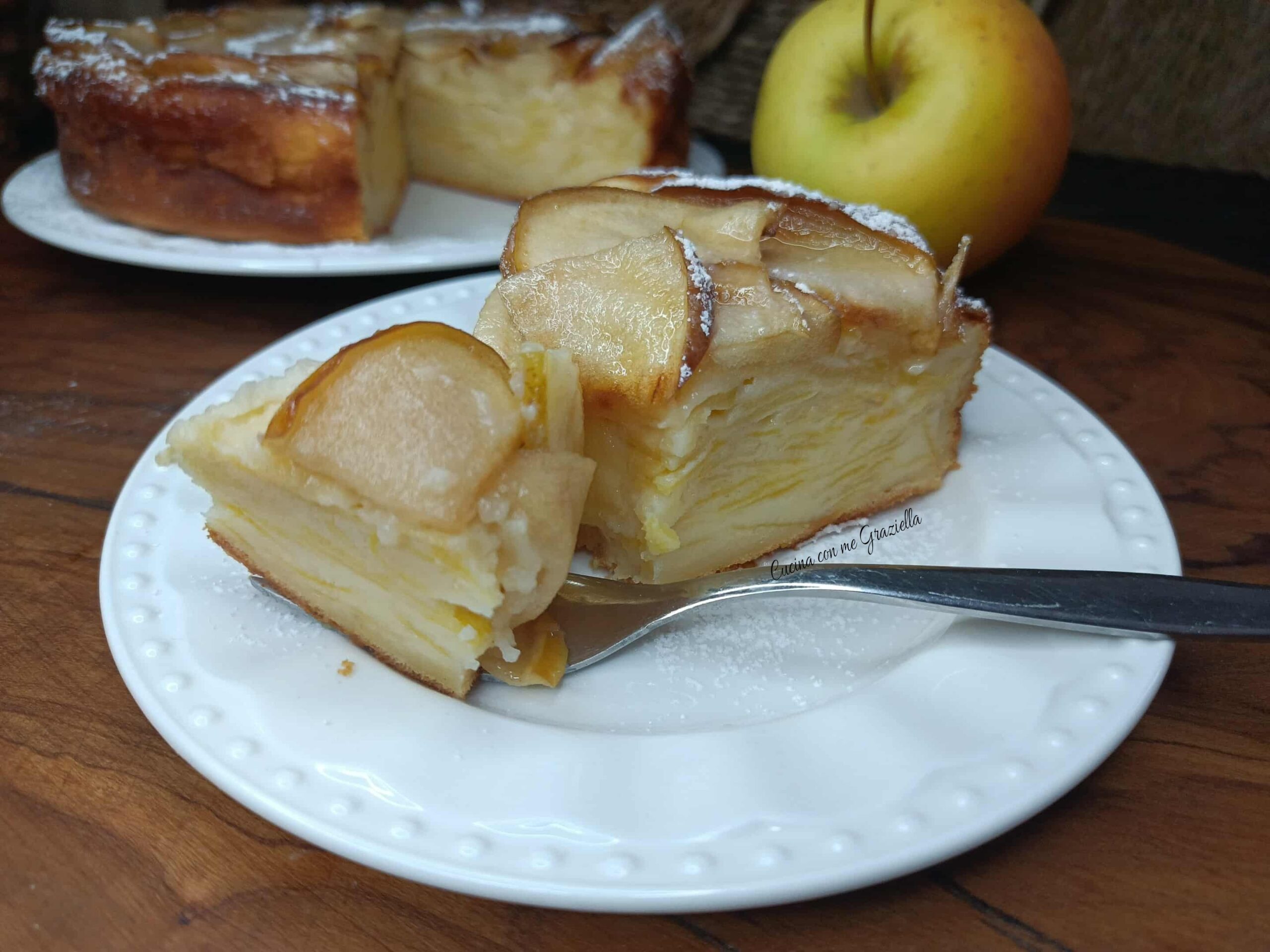 Torta invisibile alle mele