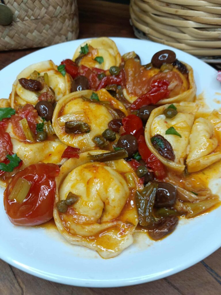 Tortelloni ripieni di patate e baccalà Tortelloni ripieni di patate e baccalà