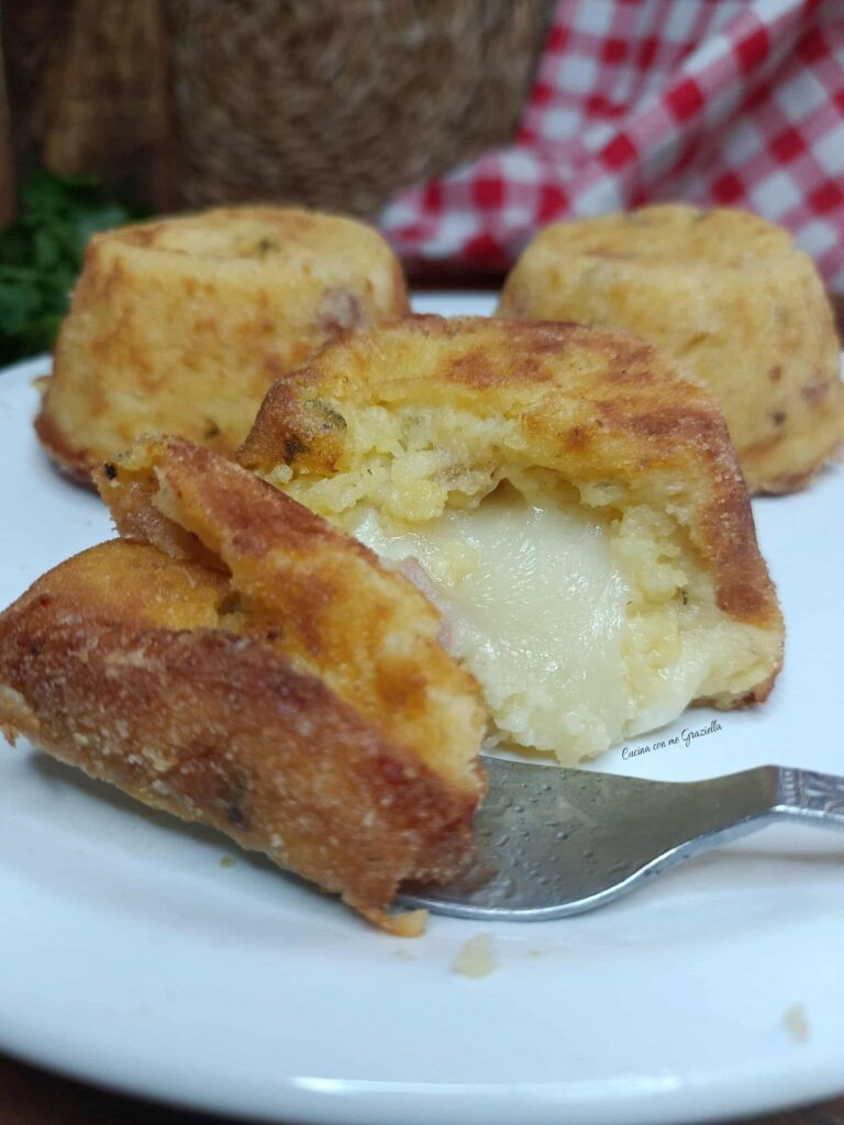 tortini di patate filanti