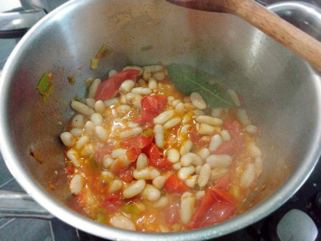 fagioli e pomodori