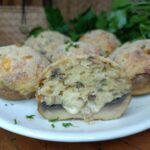 Funghi ripieni di fontina e speck
