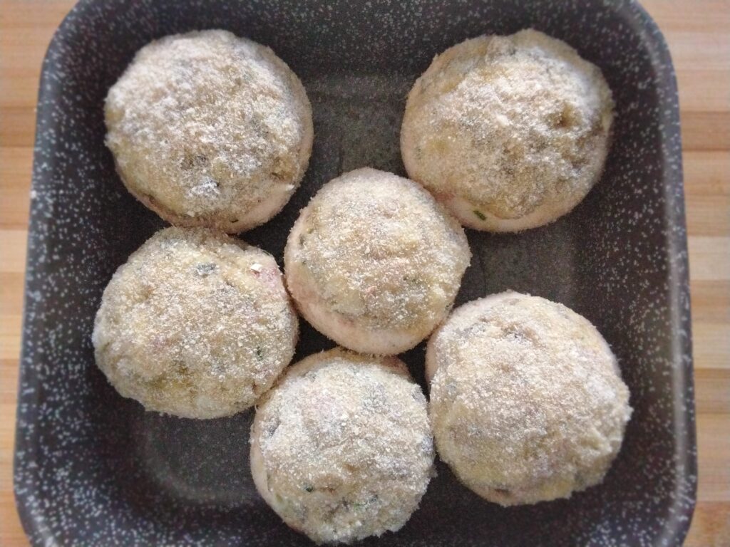 funghi ripieni crudi