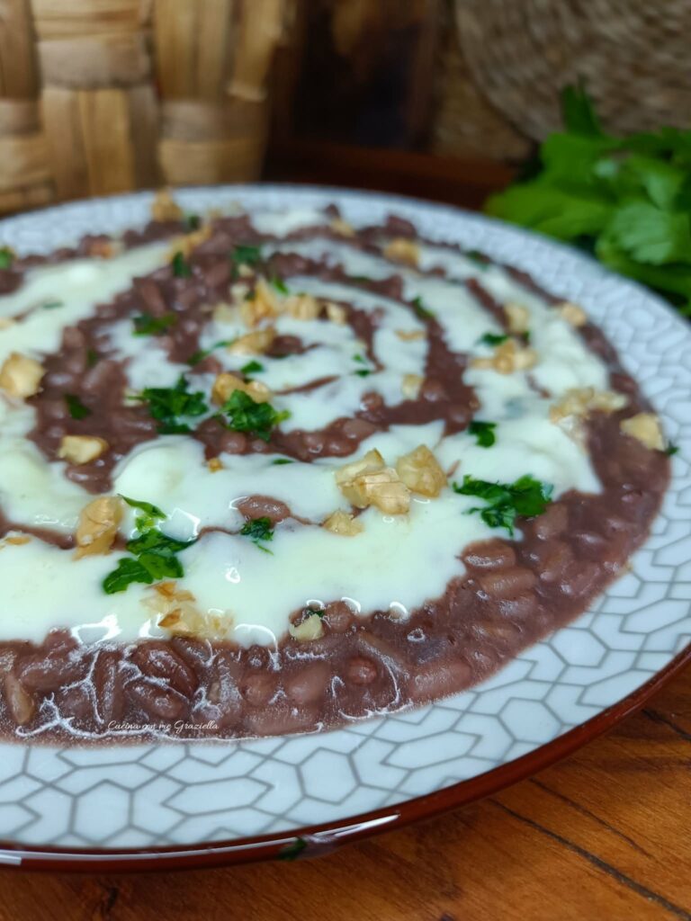 Risotto al vino rosso e gorgonzola 