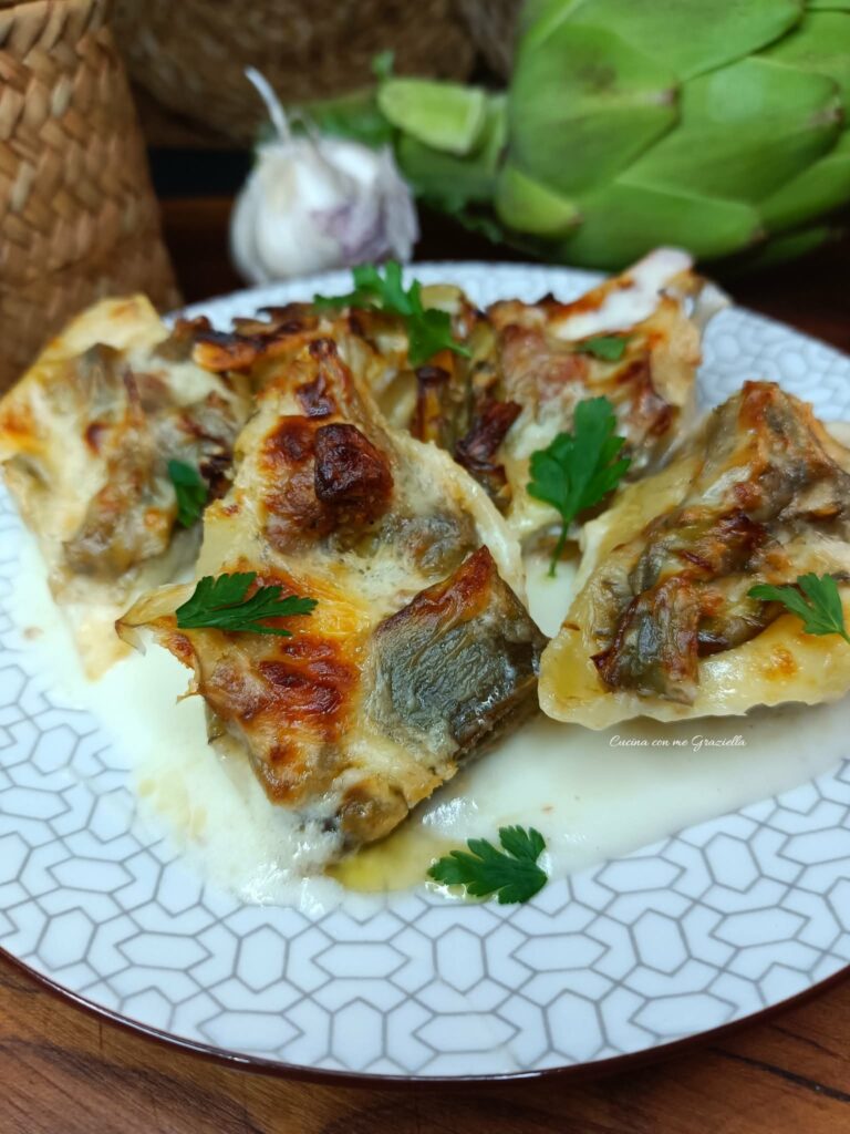 Conchiglioni carciofi e salsiccia
