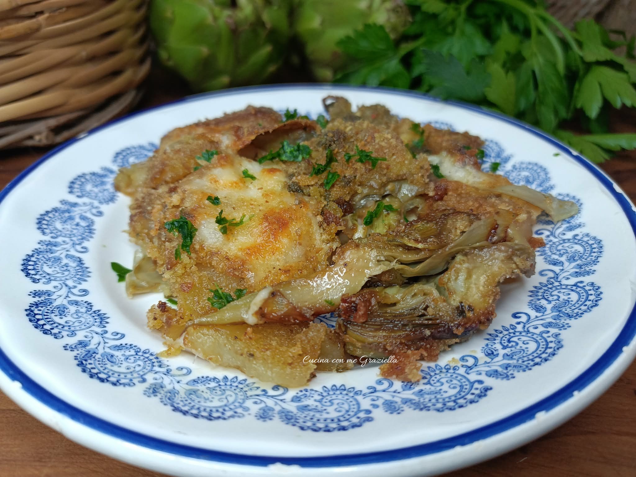 Sformato di patate e carciofi