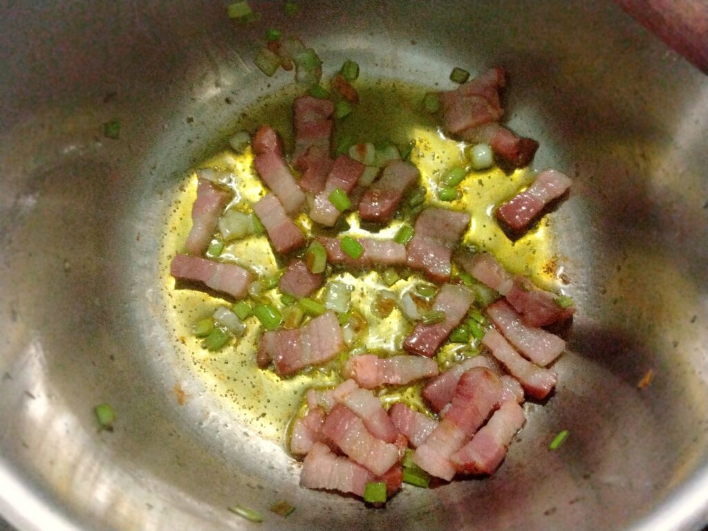 guanciale a rosolare