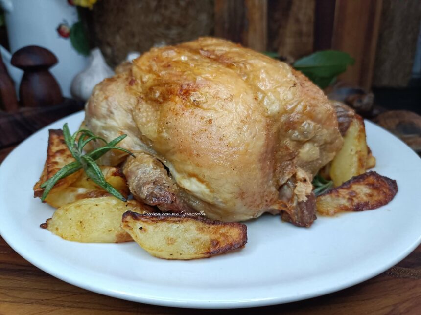 Pollo Arrosto Intero in Friggitrice ad Aria