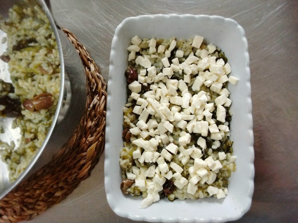 assemblaggio sformato in teglia