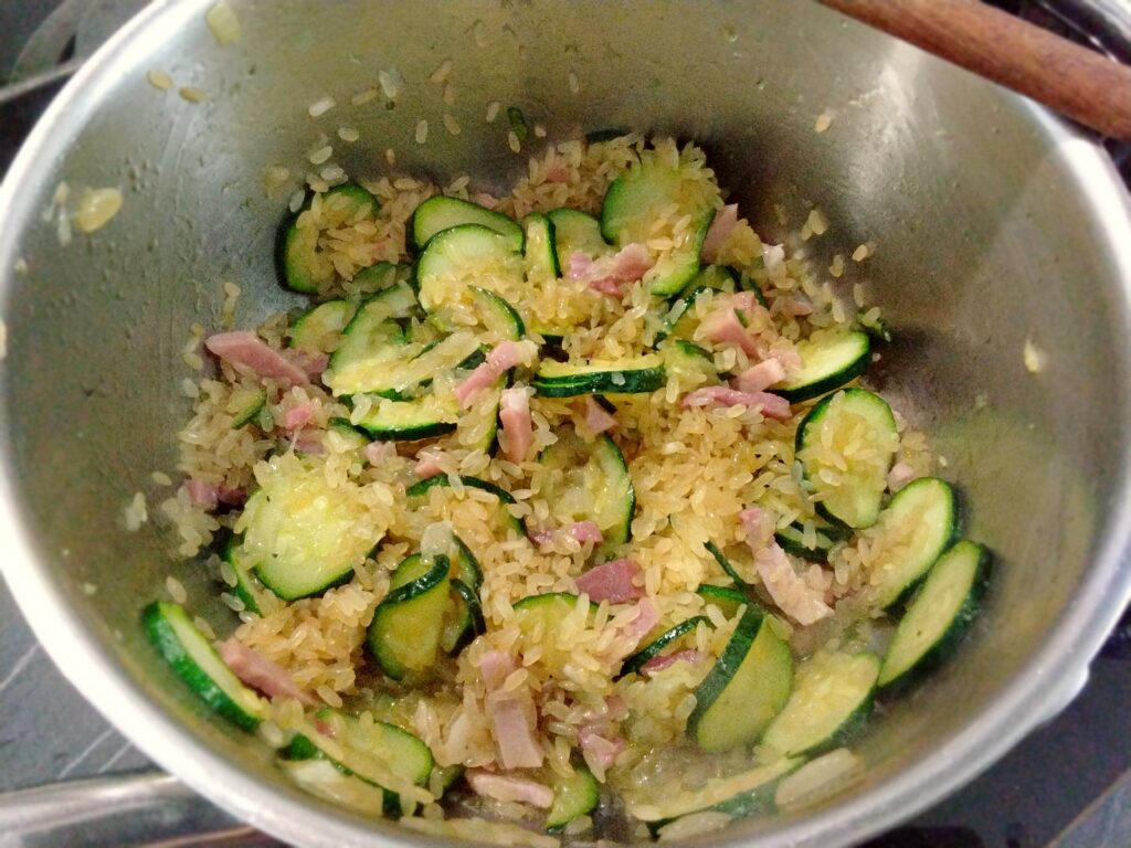 riso zucchine speck