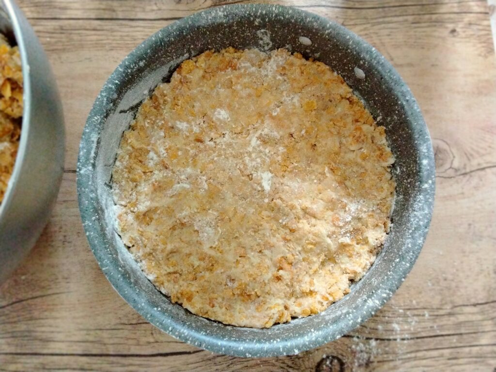 composto frolla nello stampo