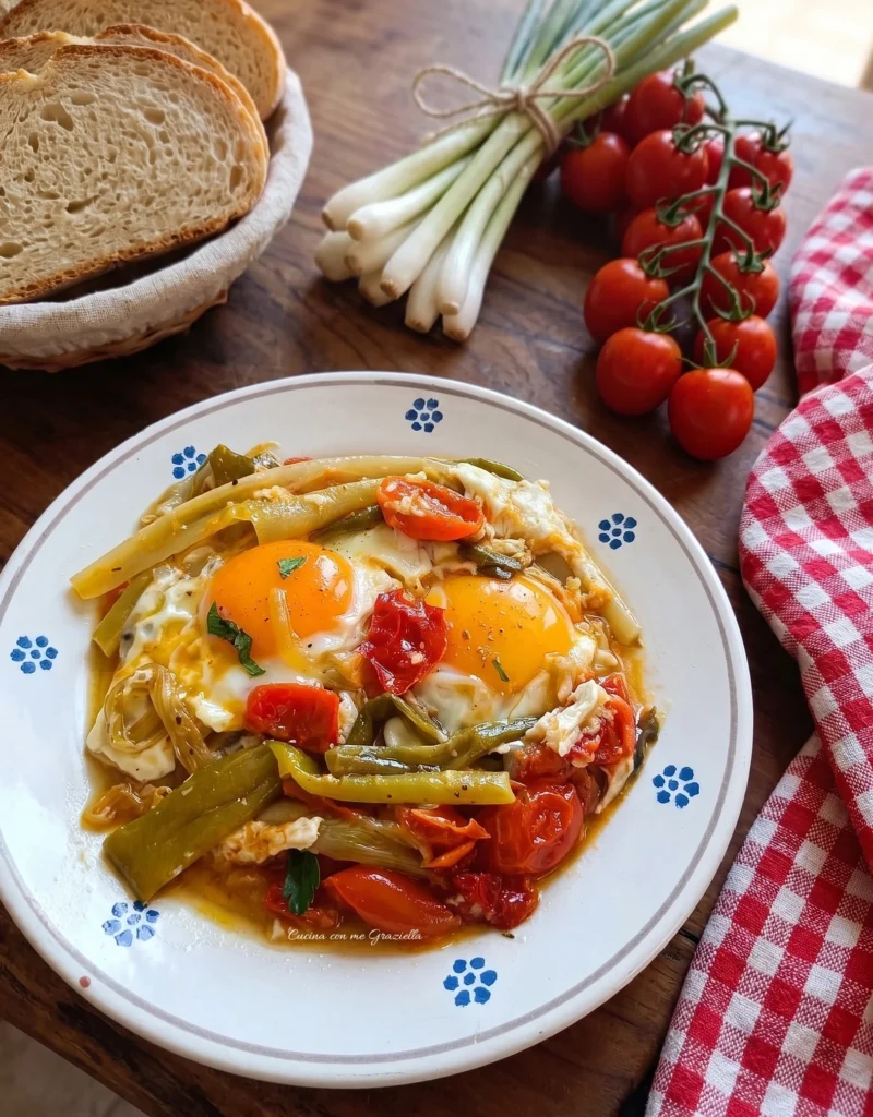 Uova con cipolle sponsali alla salentina