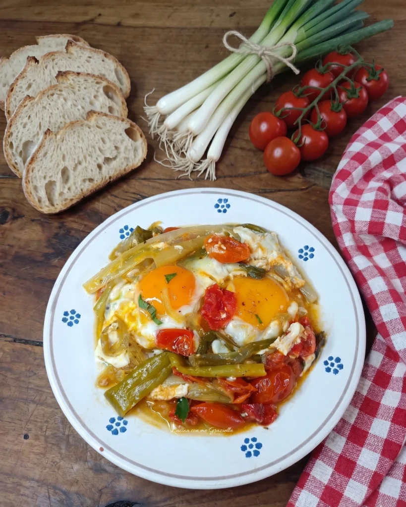 Uova con cipolle sponsali alla salentina