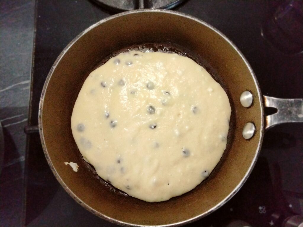 composto pancake in padella