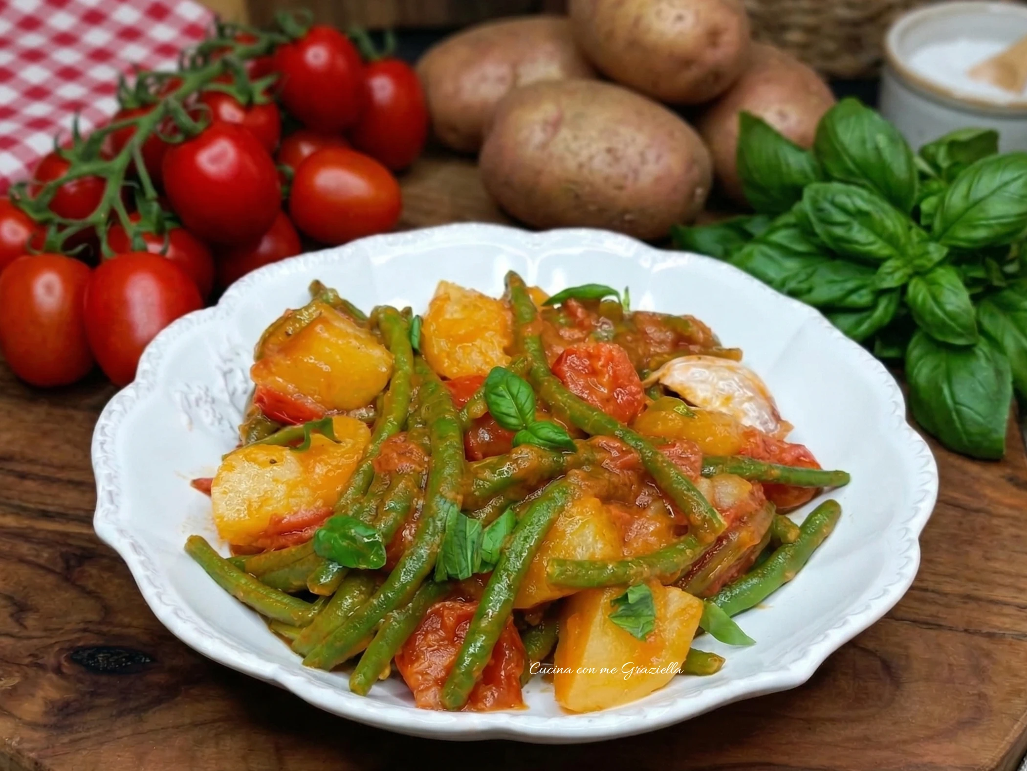 Fagiolini in umido alla pugliese